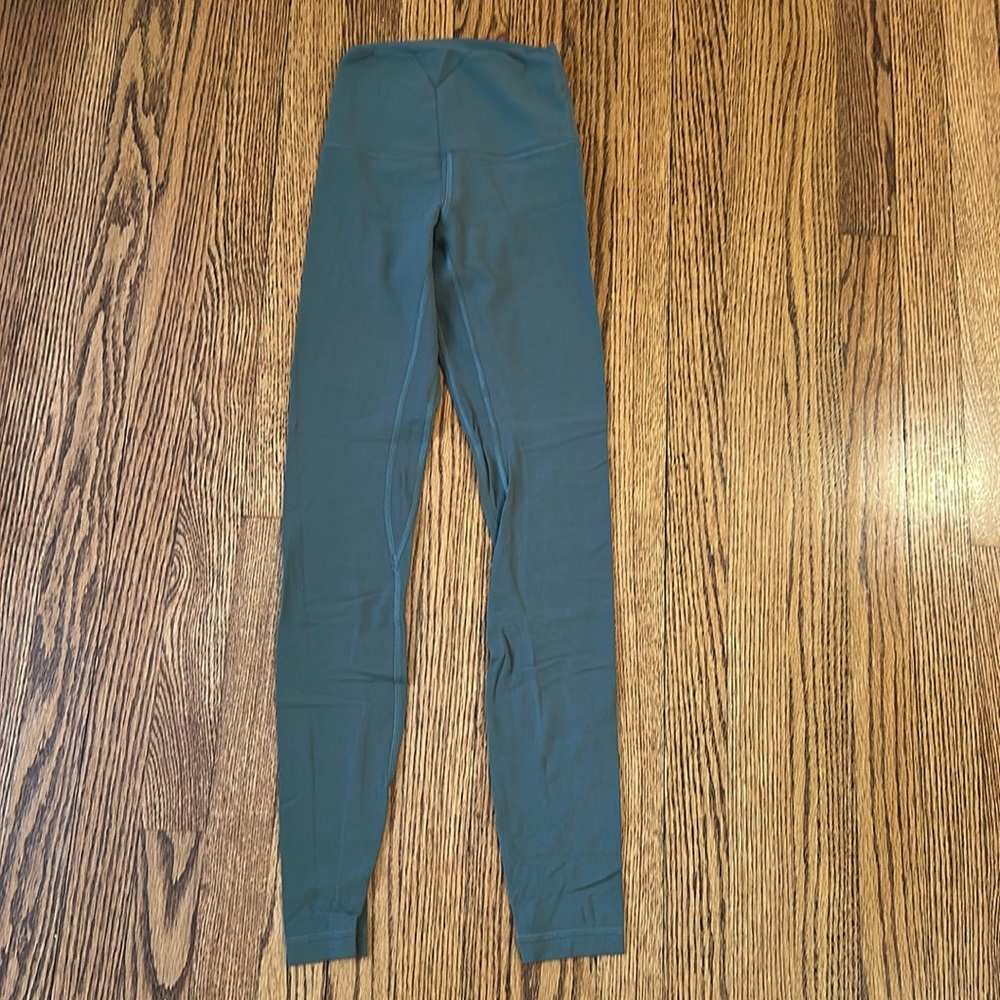 Lululemon Align High Rise 28in Dark Forest size 2